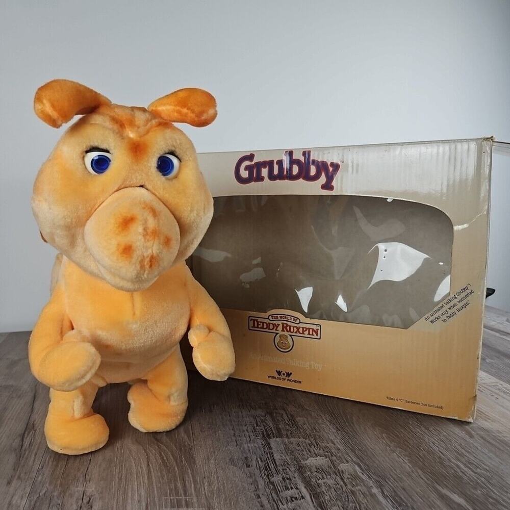 1985 Grubby from Teddy Ruxpin in Box - Excellent Used Condition!